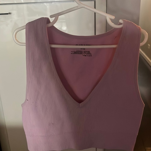 Garage pink/purple cropped shirt - Picture 1 of 1